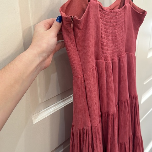 F21 Maroon/Burgundy Dress. NWOT. No stains. - Picture 3 of 4